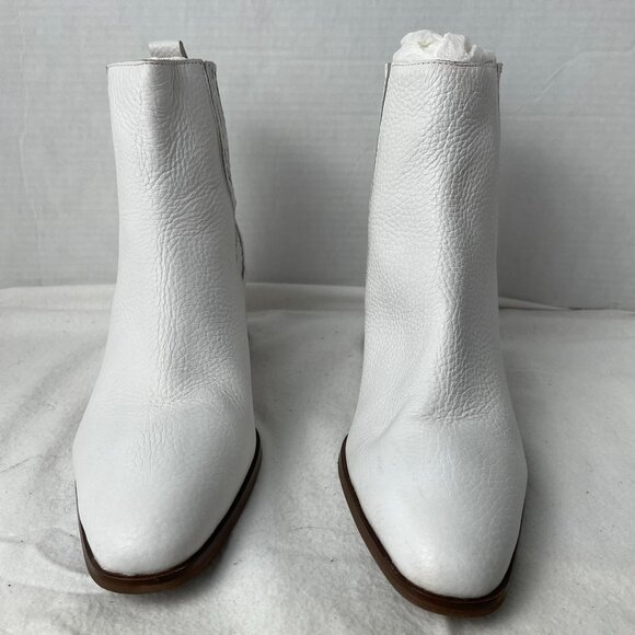 Seychelles Exit Strategy White Leather Ankle Bootie - Picture 4 of 9